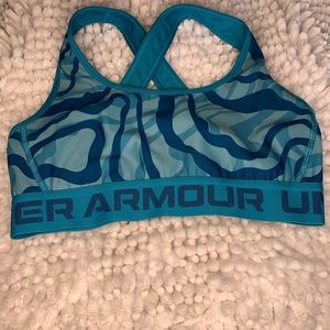 Womens under armour size small. Turquoise with pattern